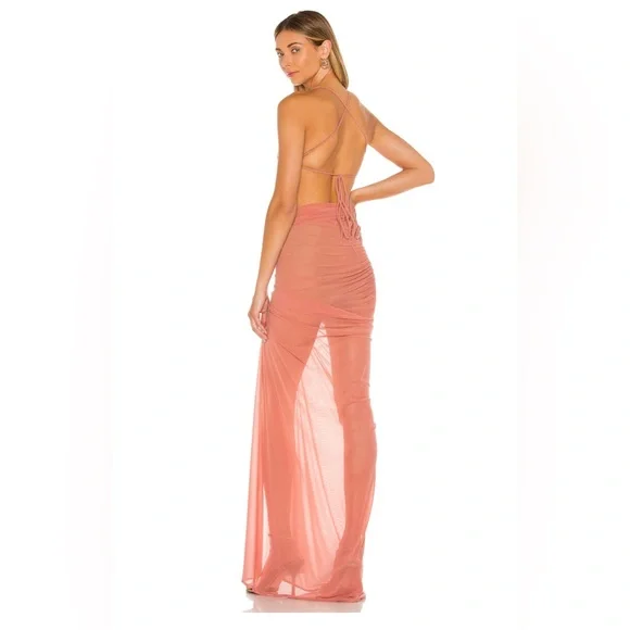Michael Costello x REVOLVE Follie Gown in Mauve - Picture 4 of 17